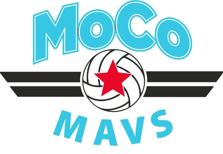 MoCo Mavs volleyball club logo